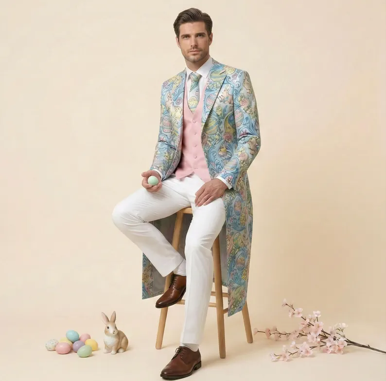 First Easter Outfit for Men – Personalized Spring Clothing, Gift for Him, Holiday Casual Wear - Image 3