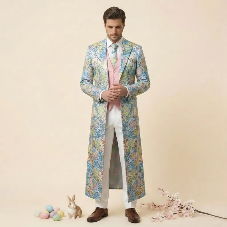 First Easter Outfit for Men – Personalized Spring Clothing, Gift for Him, Holiday Casual Wear - Image 4